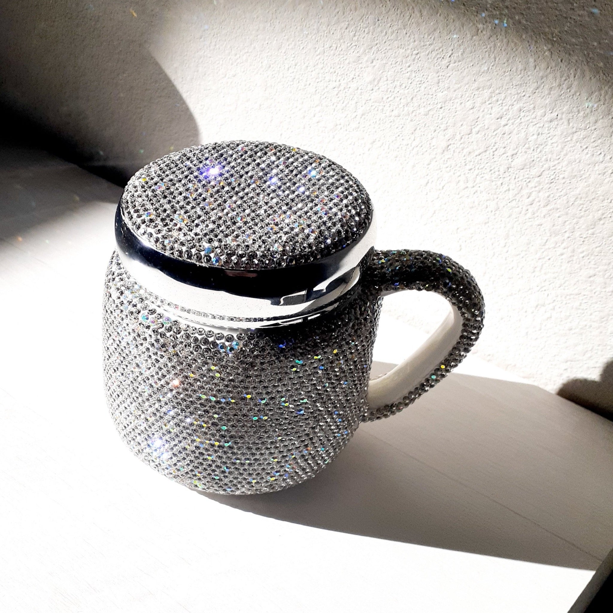 blinged out coffee cups Warmth on Cool Days